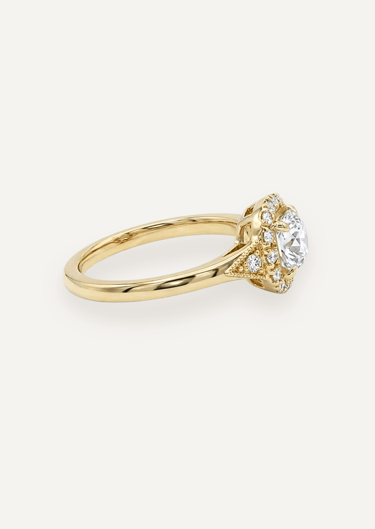 The Eliza Halo Ring - Molten Store