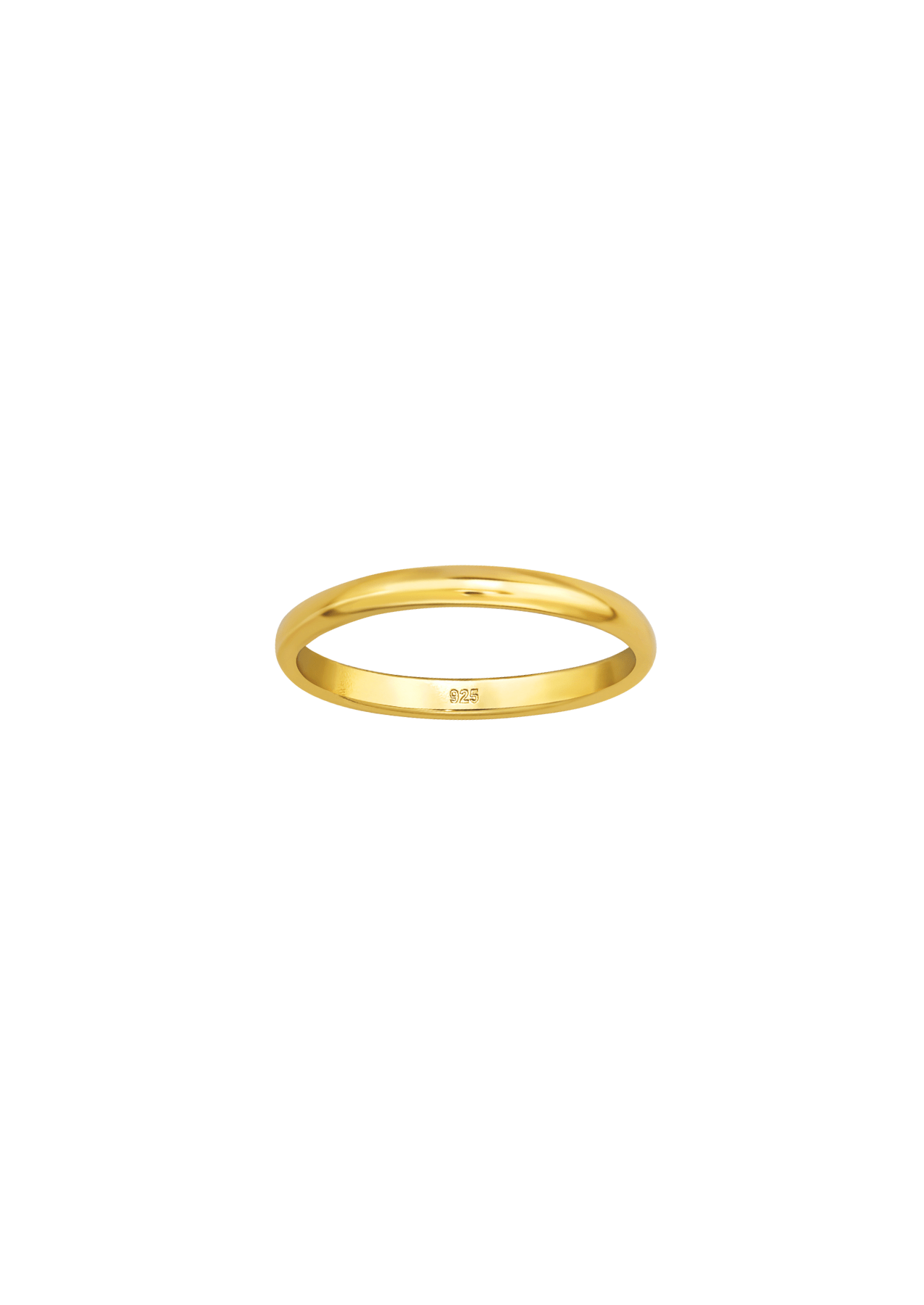The Ellipse 14ct Gold Vermeil Midi Ring - Molten Store