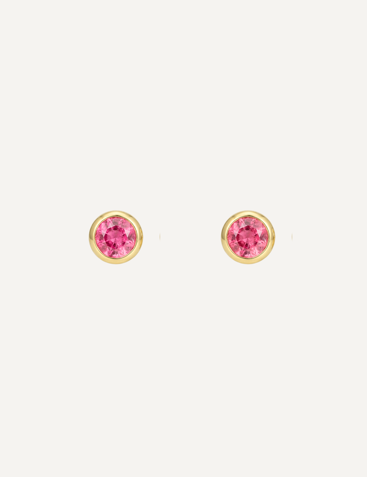 The Elowen Pink Tourmaline Stud Earrings - Molten Store