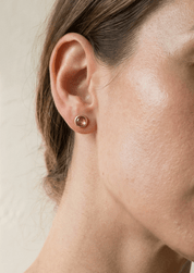 The Elowen Pink Tourmaline Stud Earrings - Molten Store