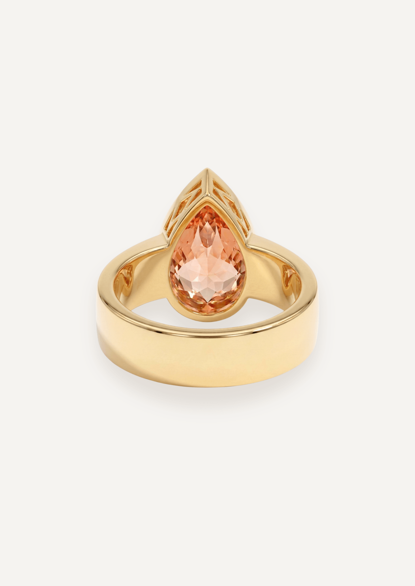 The Esther Ring with 5.5ct Peach Tourmaline - Molten Store