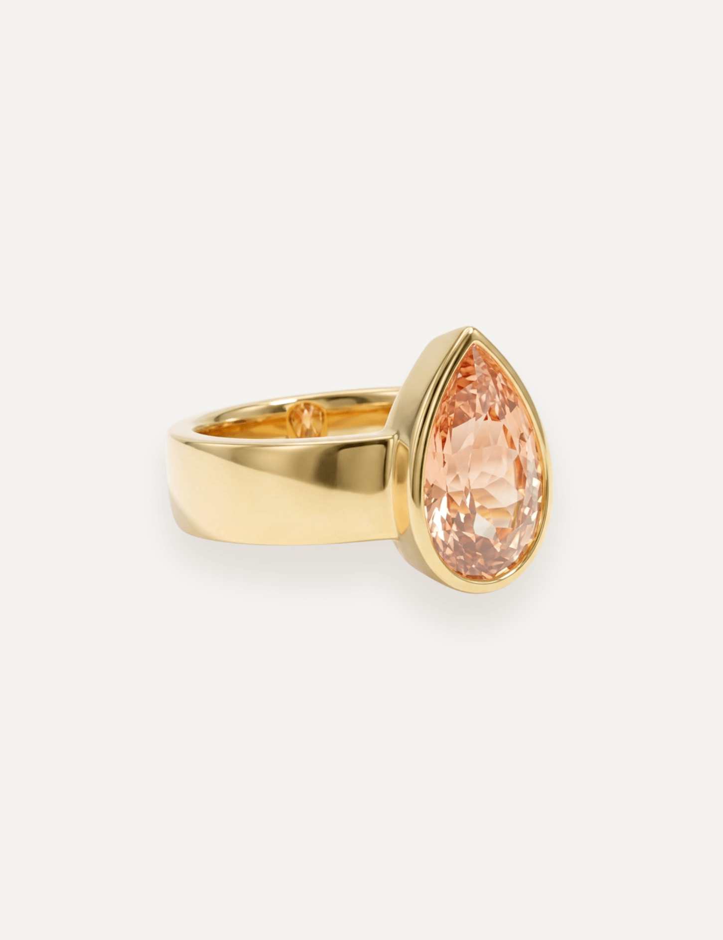 The Esther Ring with 5.5ct Peach Tourmaline - Molten Store