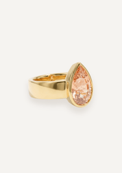 The Esther Ring with 5.5ct Peach Tourmaline - Molten Store
