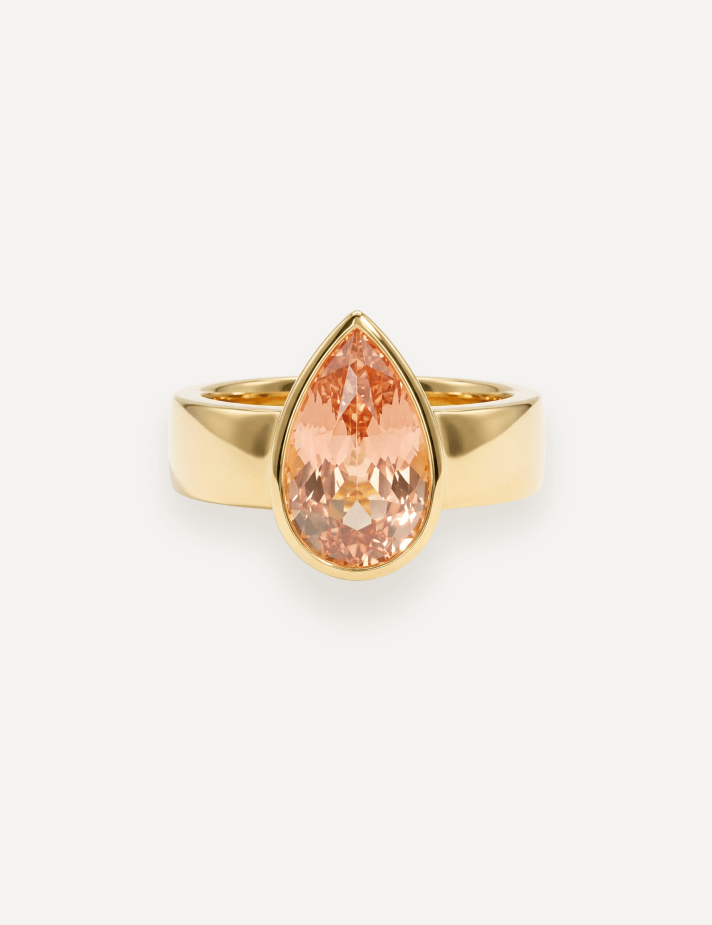 The Esther Ring with 5.5ct Peach Tourmaline - Molten Store
