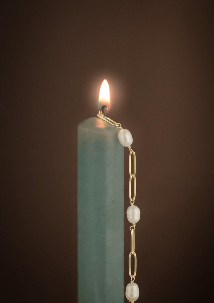 The Etera Gold Vermeil Bracelet with Freshwater Pearl - Molten Store