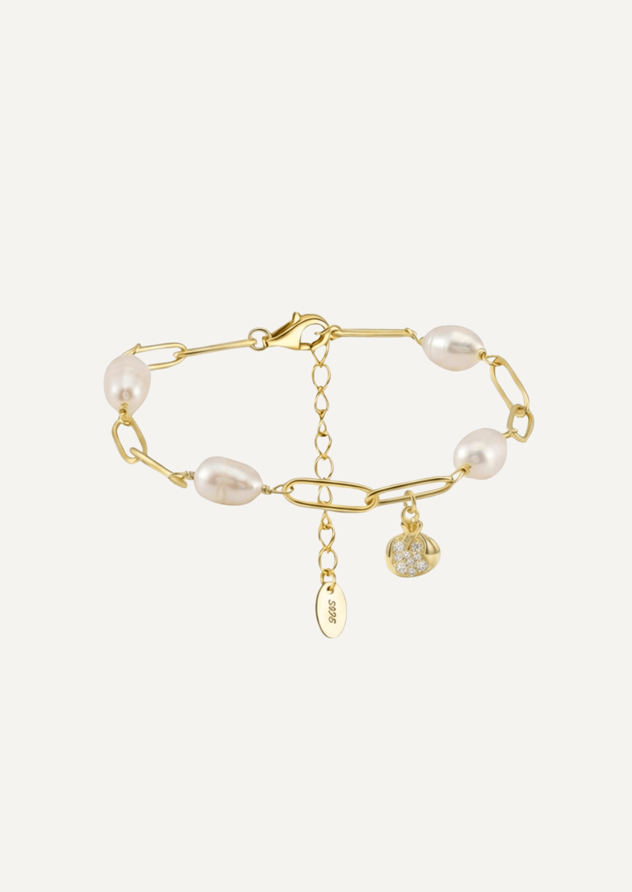 The Etera Gold Vermeil Bracelet with Soirée Charm - Molten Store