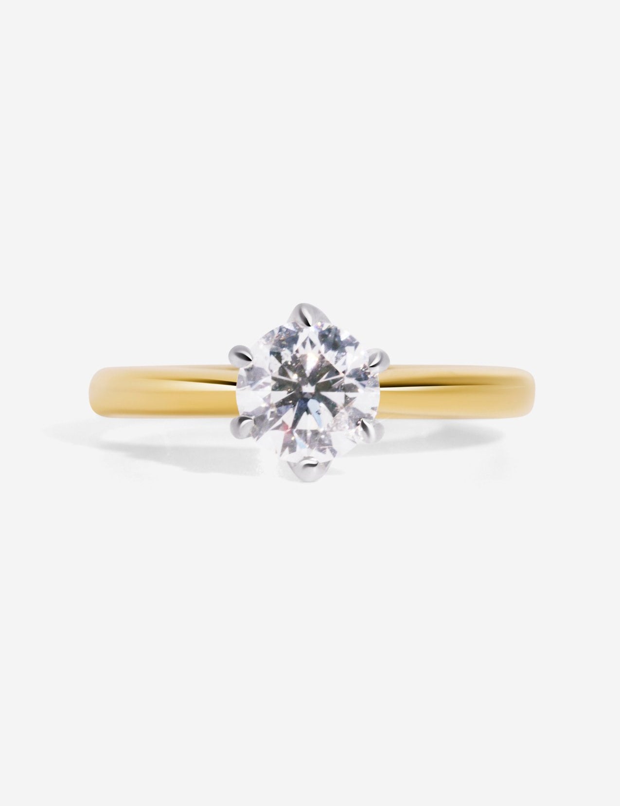 The Etta Vintage Ring with 1ct Round Brilliant Cut Diamond - Molten Store