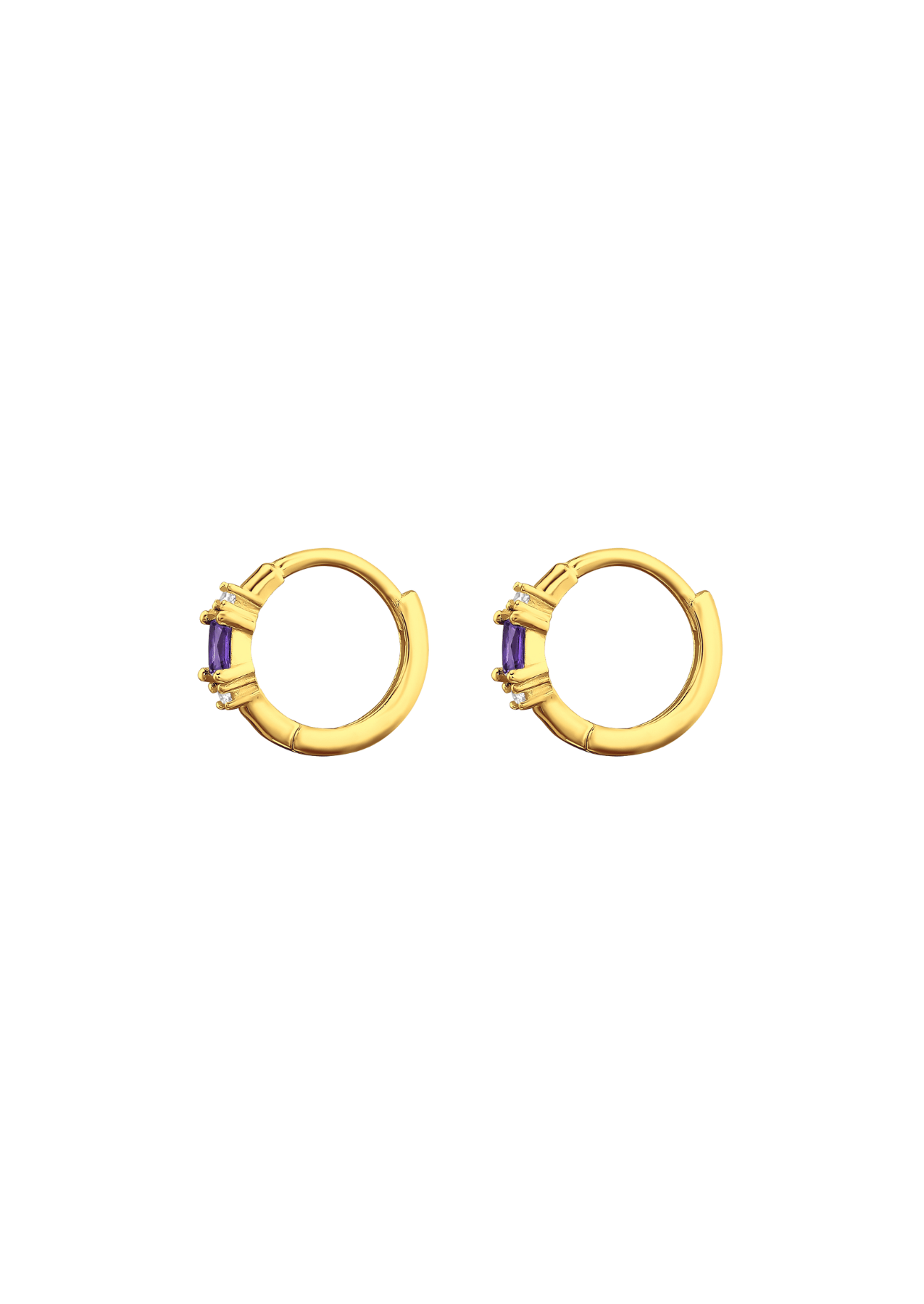 The Eve Dusk 14ct Gold Vermeil Huggies - Molten Store