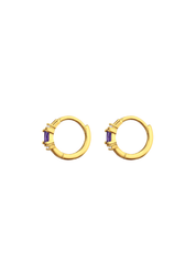 The Eve Dusk 14ct Gold Vermeil Huggies - Molten Store