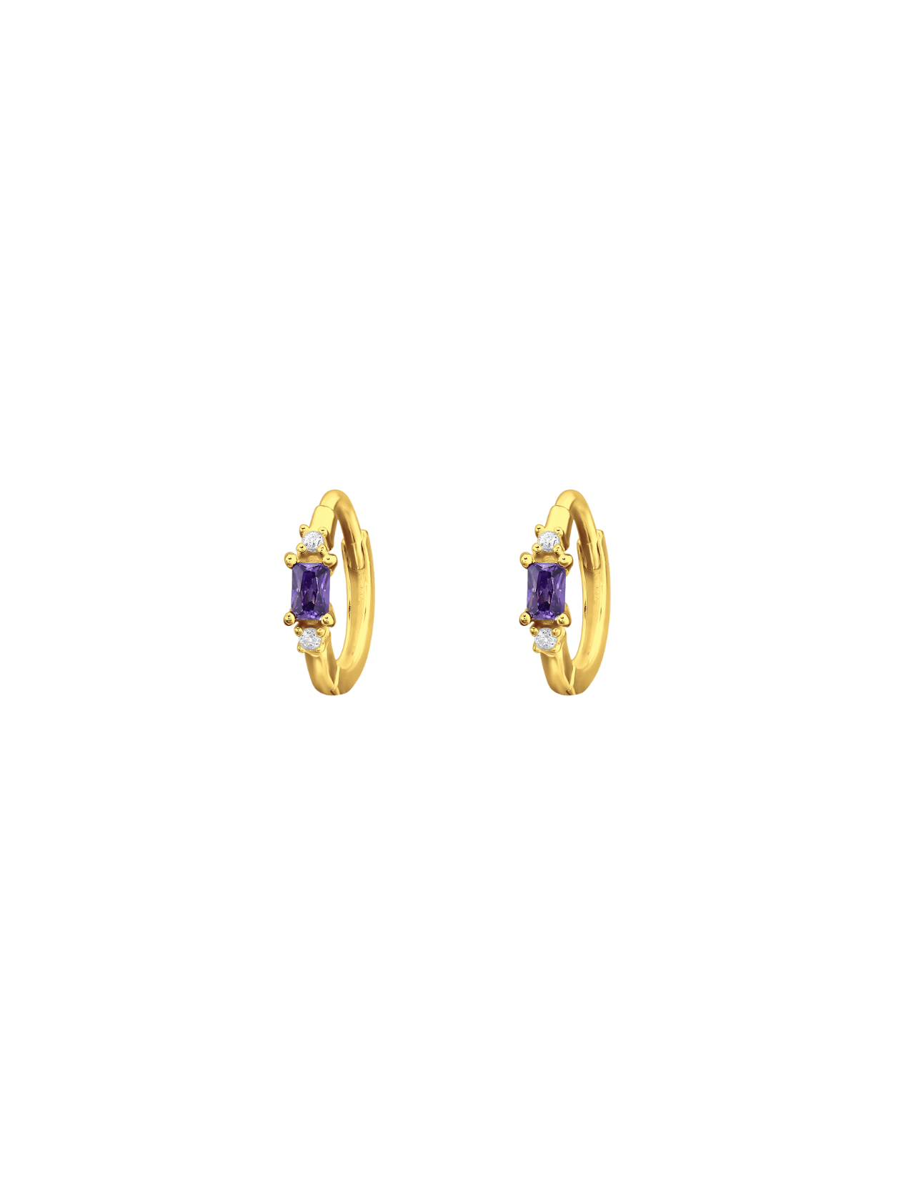 The Eve Dusk 14ct Gold Vermeil Huggies - Molten Store