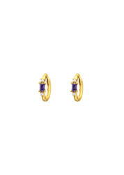 The Eve Dusk 14ct Gold Vermeil Huggies - Molten Store