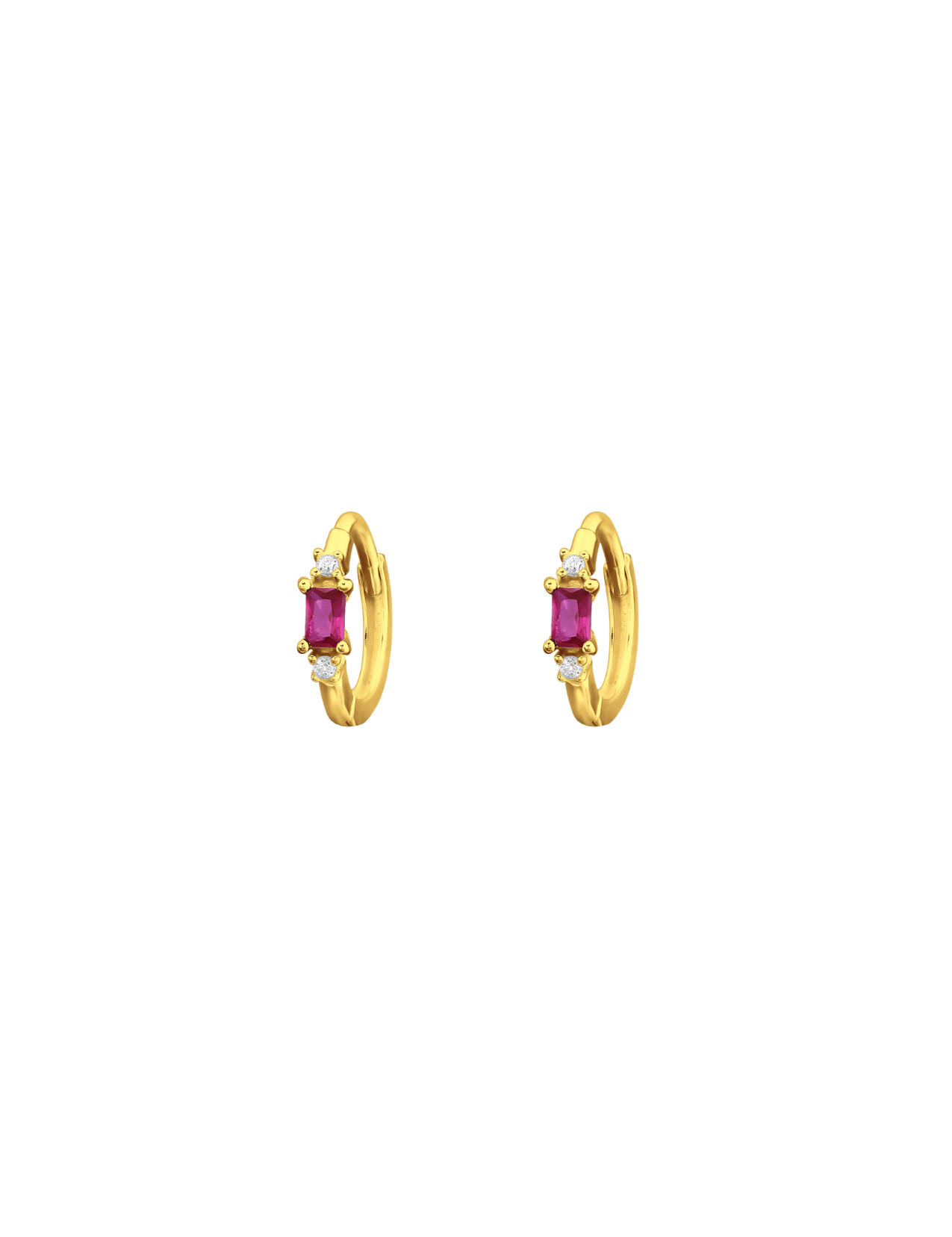 The Eve Sunset 14ct Gold Vermeil Huggies - Molten Store