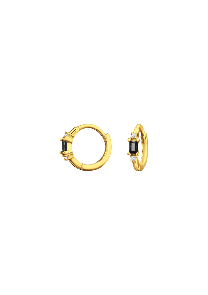 The Eve Twilight 14ct Gold Vermeil Huggies - Molten Store
