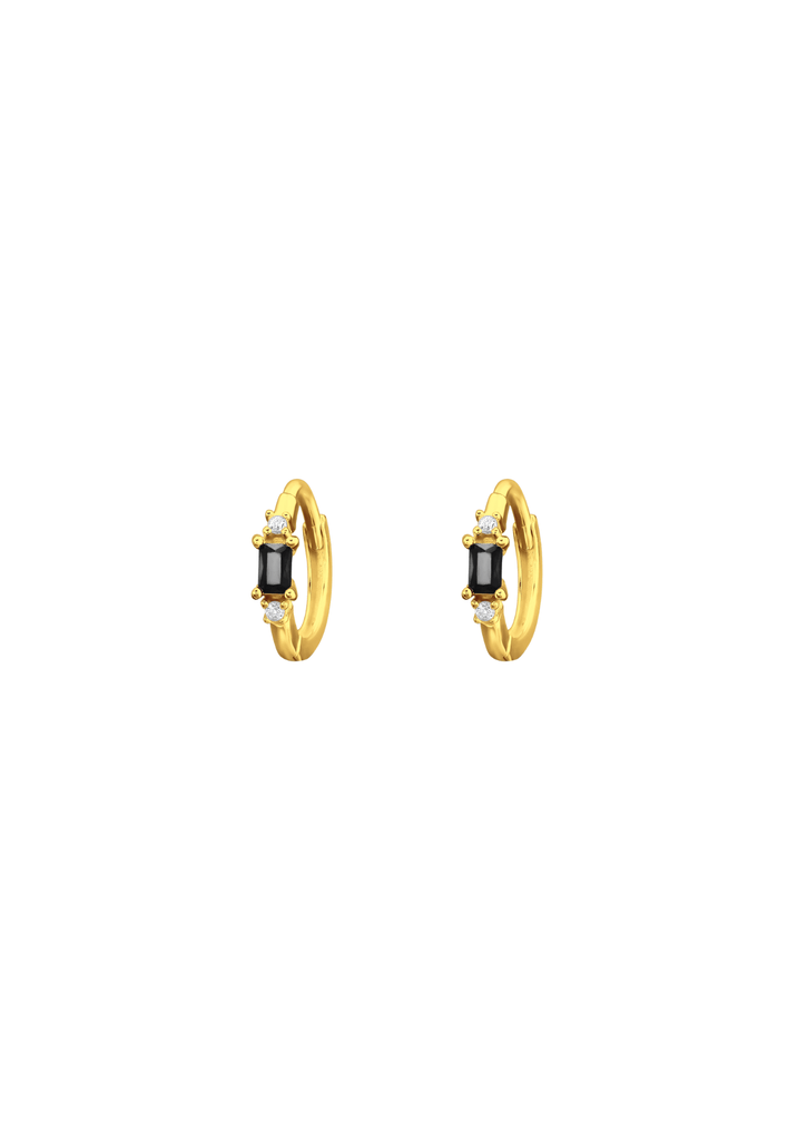 The Eve Twilight 14ct Gold Vermeil Huggies - Molten Store