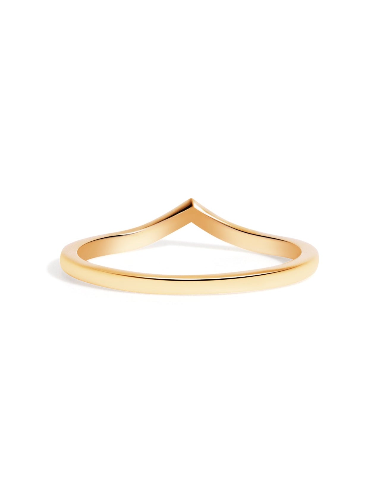 The Evoke Yellow Gold Band - Molten Store