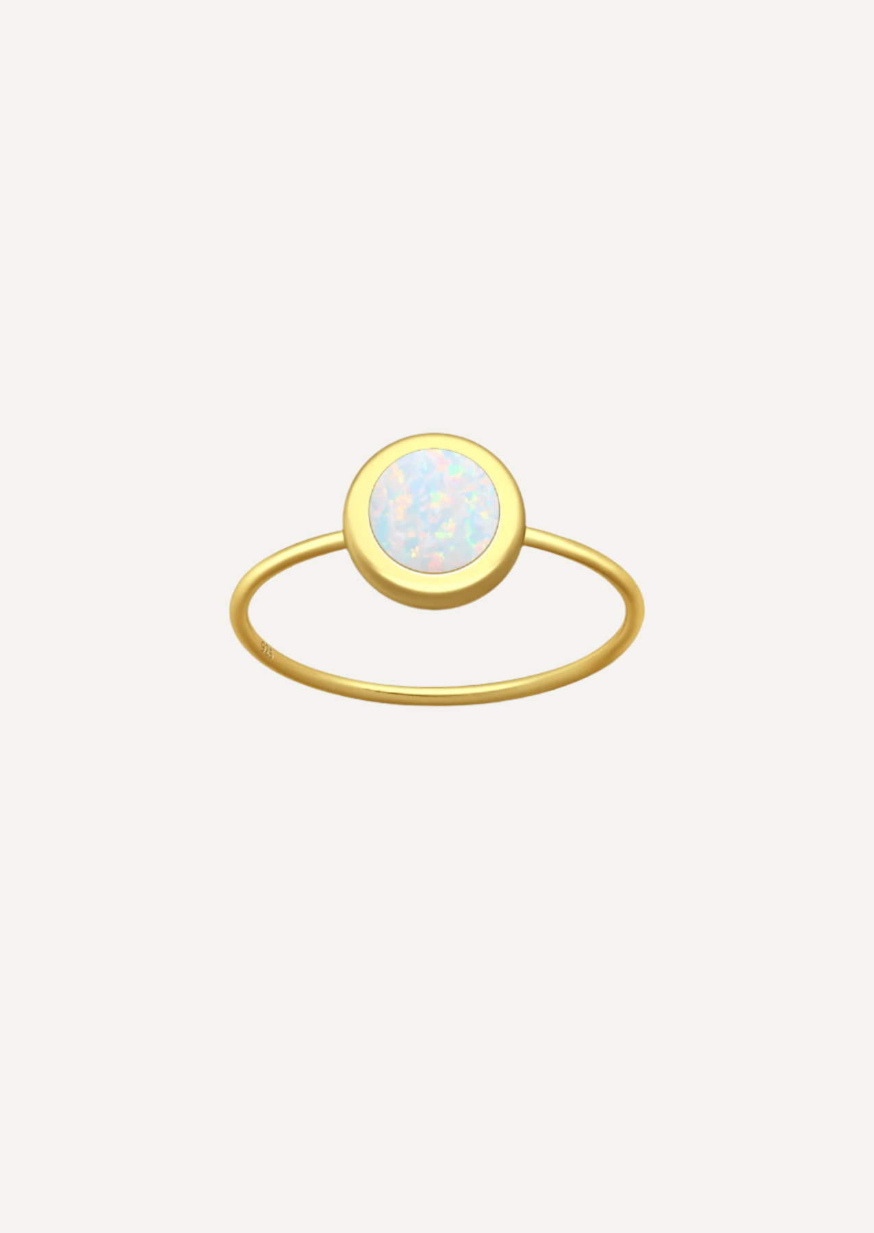The Figment Opal 18ct Gold Vermeil Ring - Molten Store