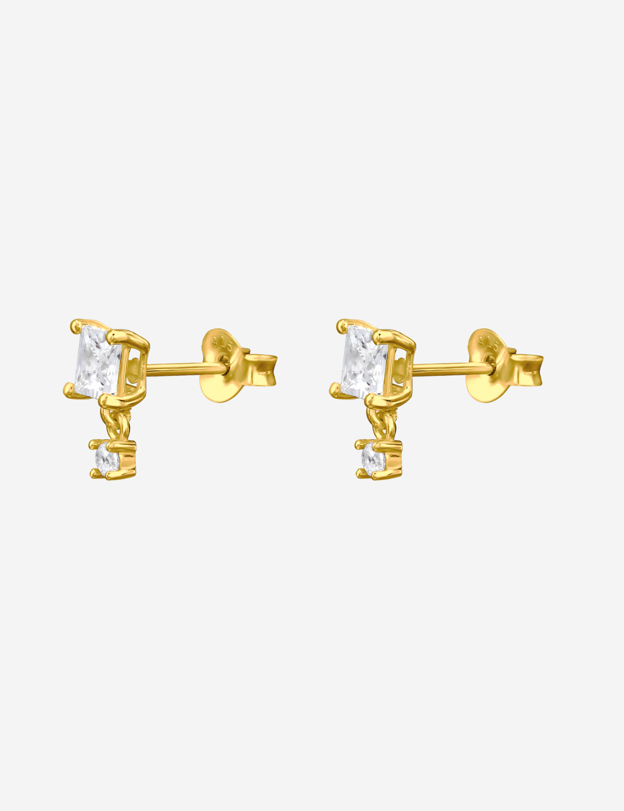 The Flare 14ct Gold Vermeil Drop Earrings - Molten Store