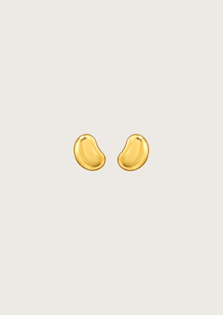 The Flint Gold Vermeil Stud Earrings - Molten Store