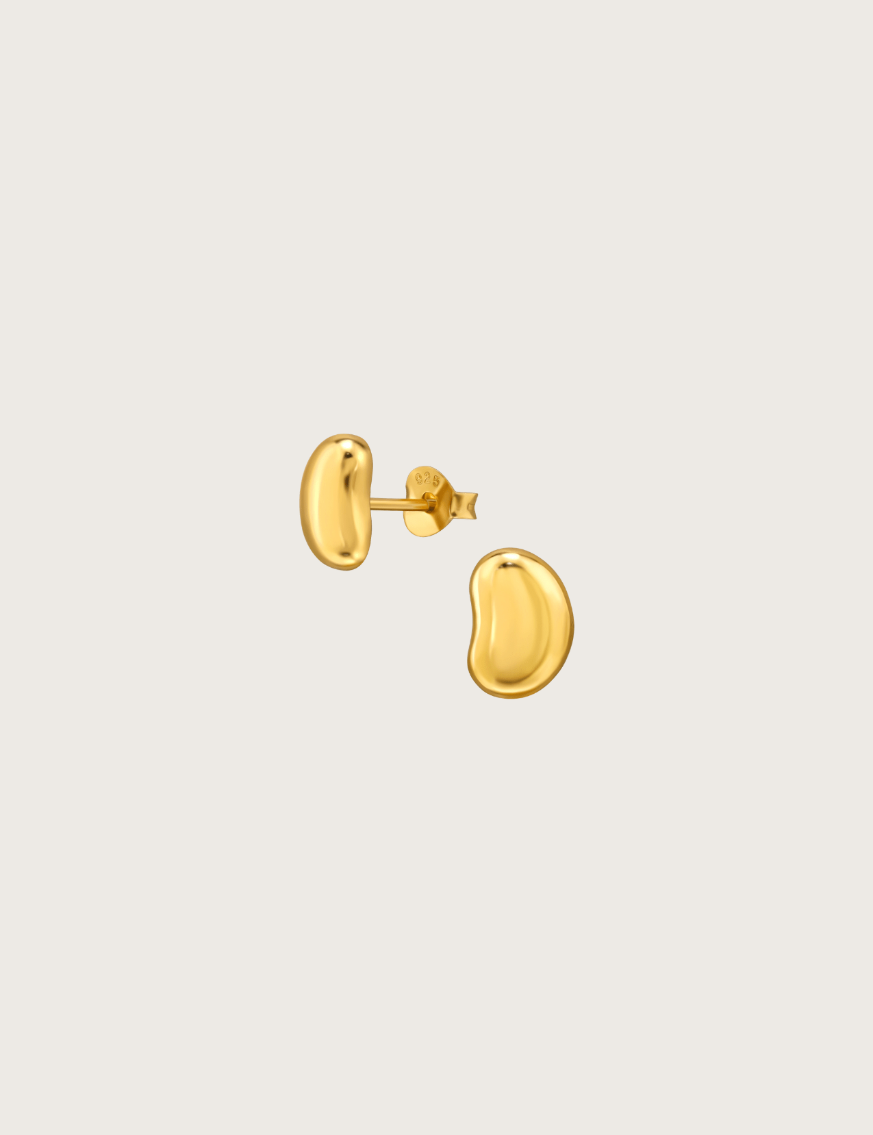 The Flint Gold Vermeil Stud Earrings - Molten Store