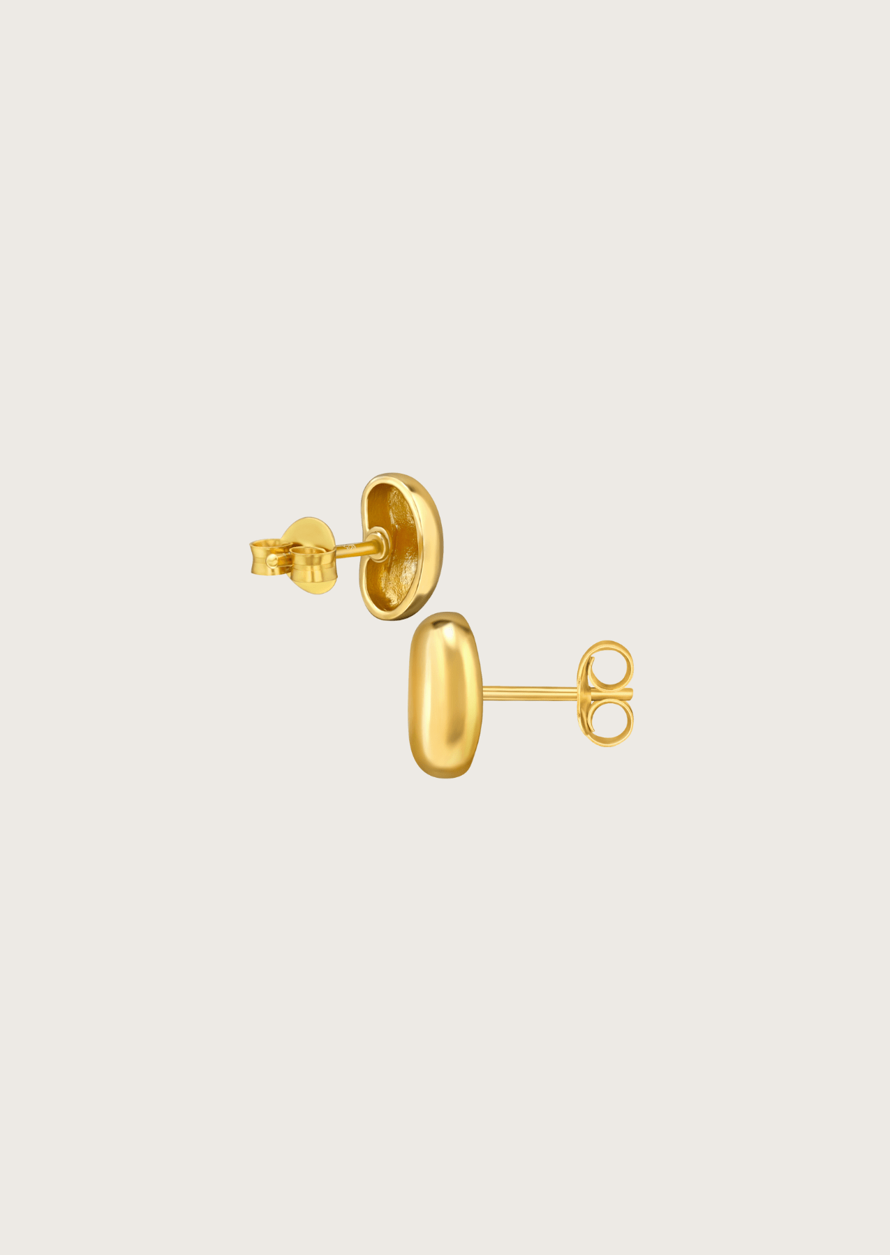 The Flint Gold Vermeil Stud Earrings - Molten Store