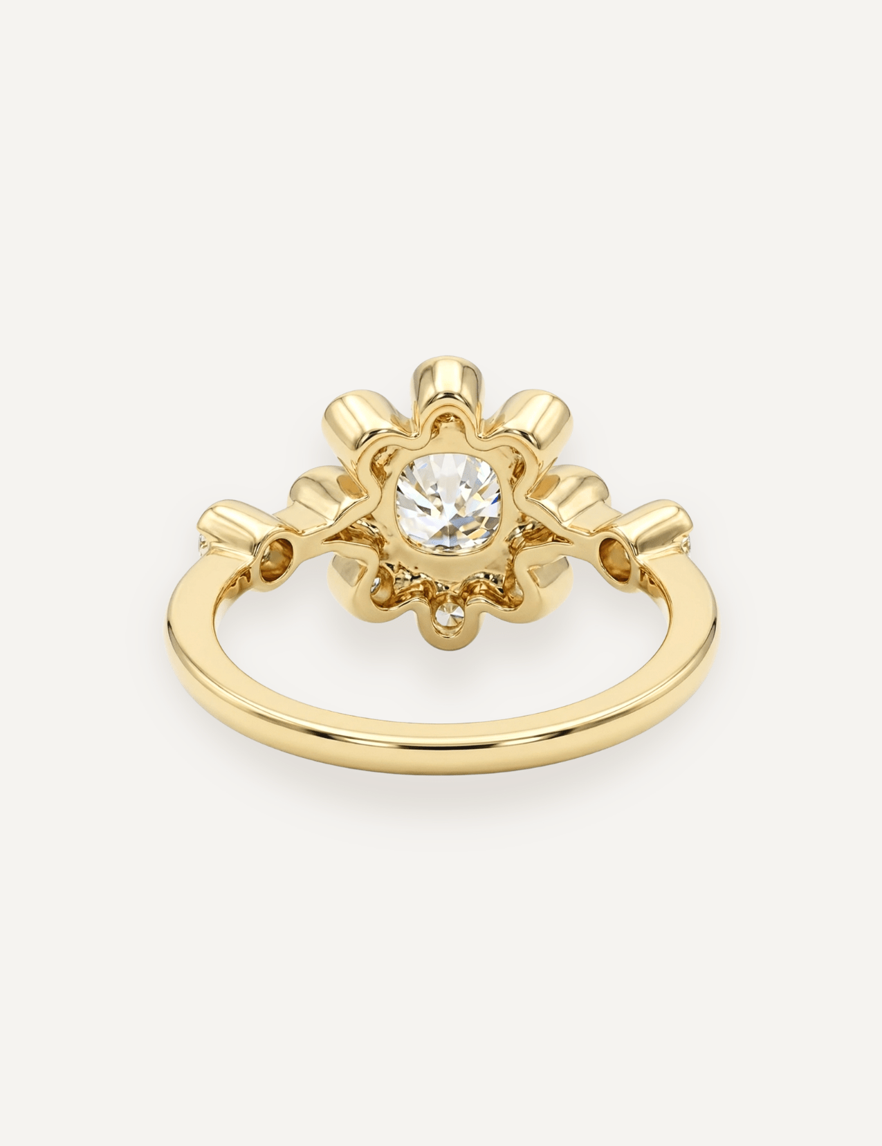 The Flora Halo Ring - Molten Store