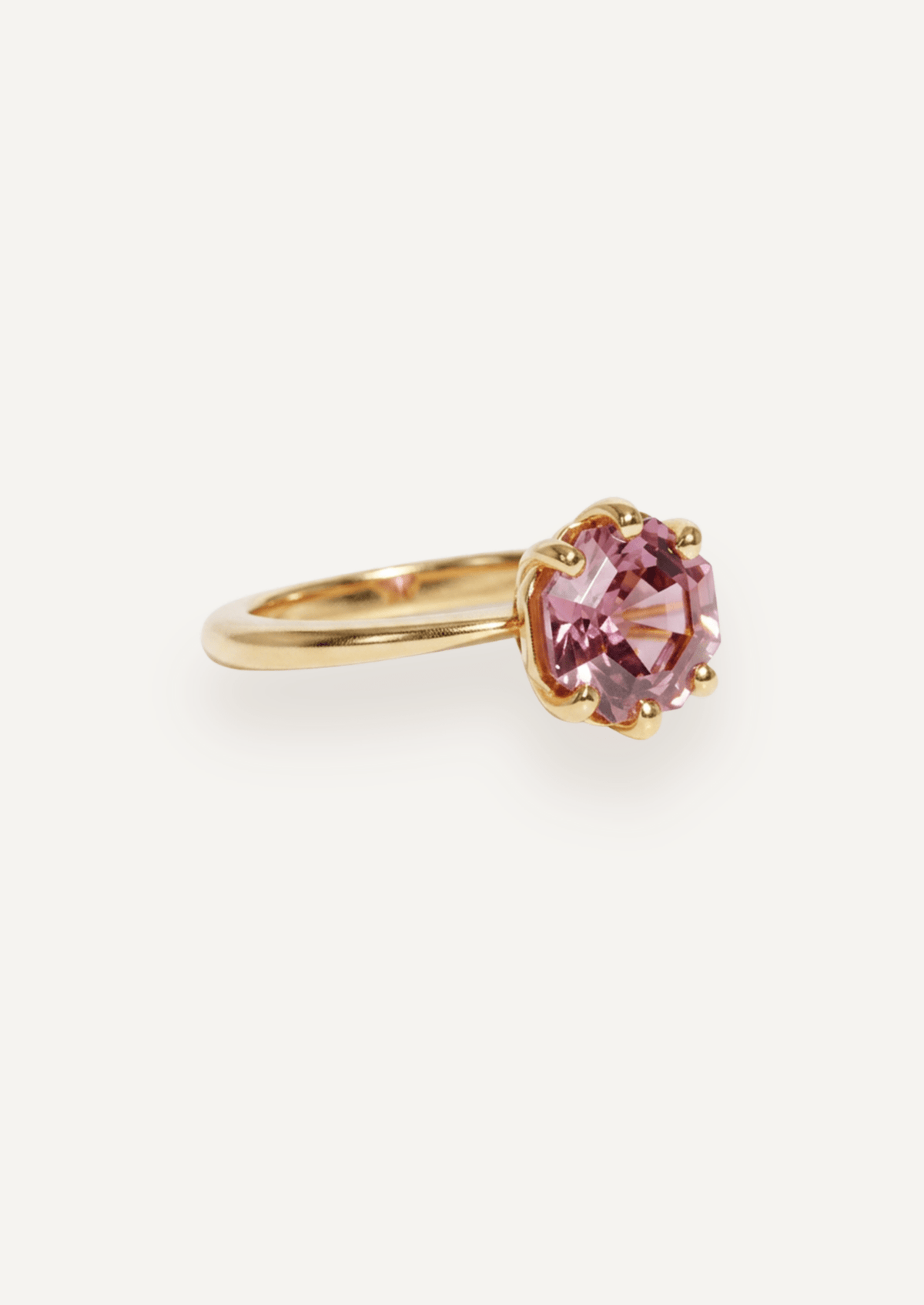 The Florence Ring with 2.26ct Octagon Plum Spinel - Molten Store