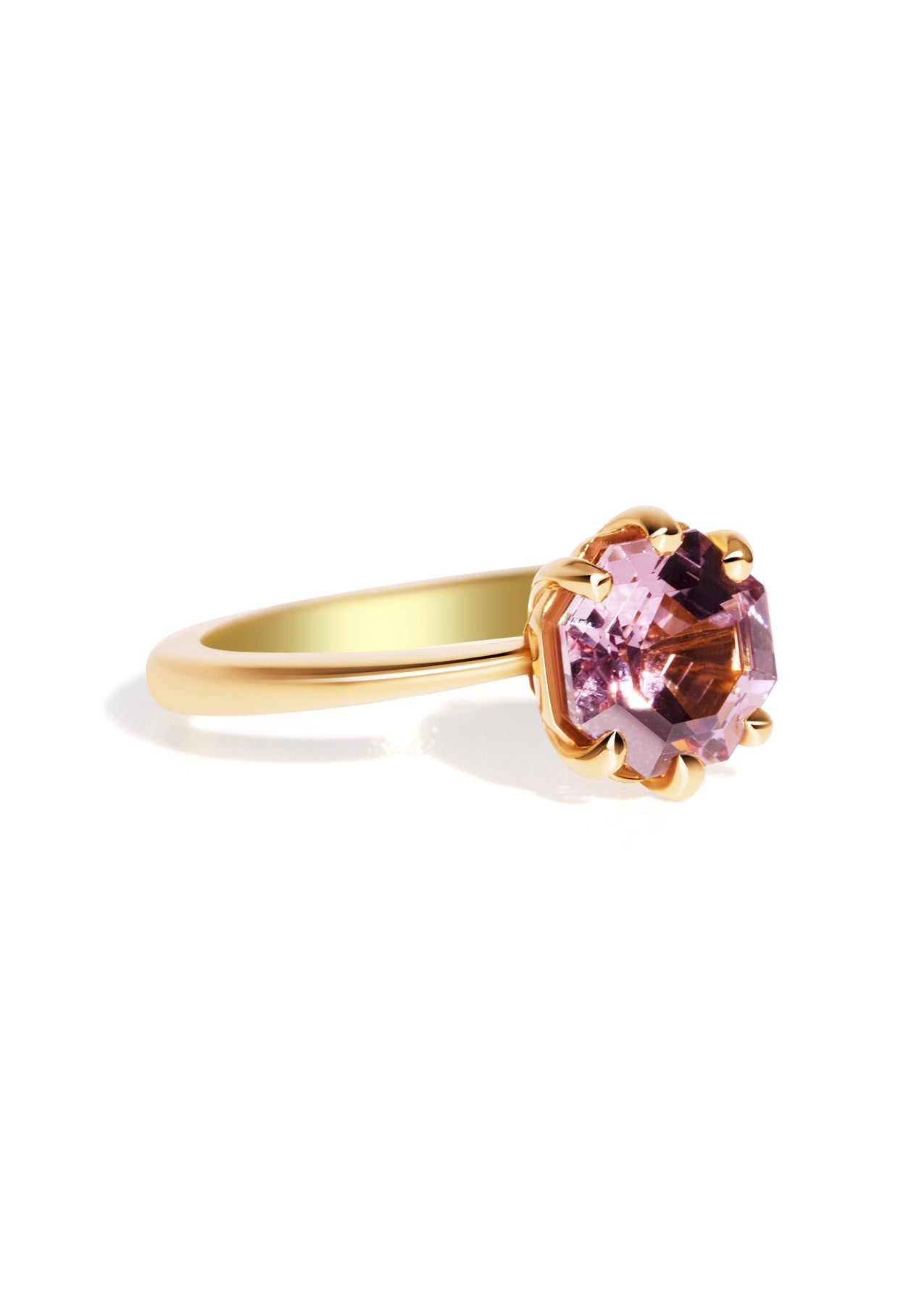 The Florence Ring with 2.26ct Octagon Plum Spinel - Molten Store