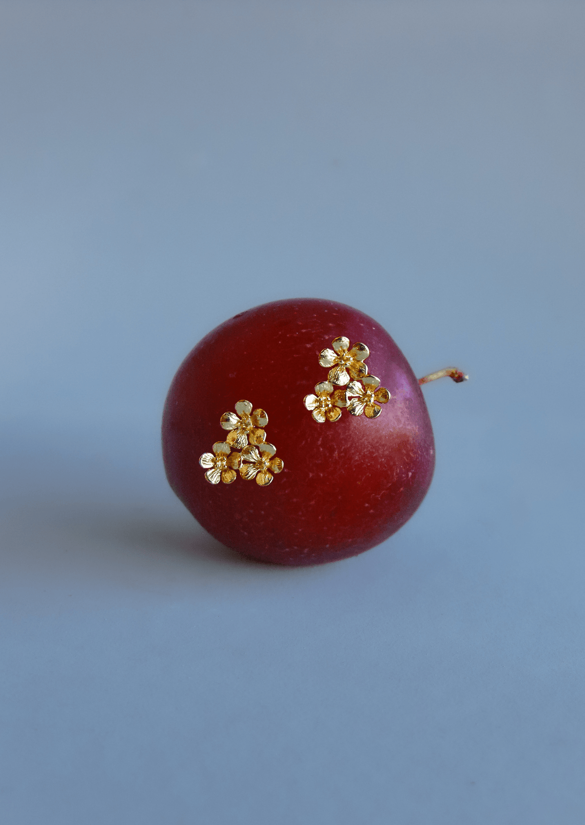 The Floret 14ct Gold Vermeil Stud Earrings - Molten Store