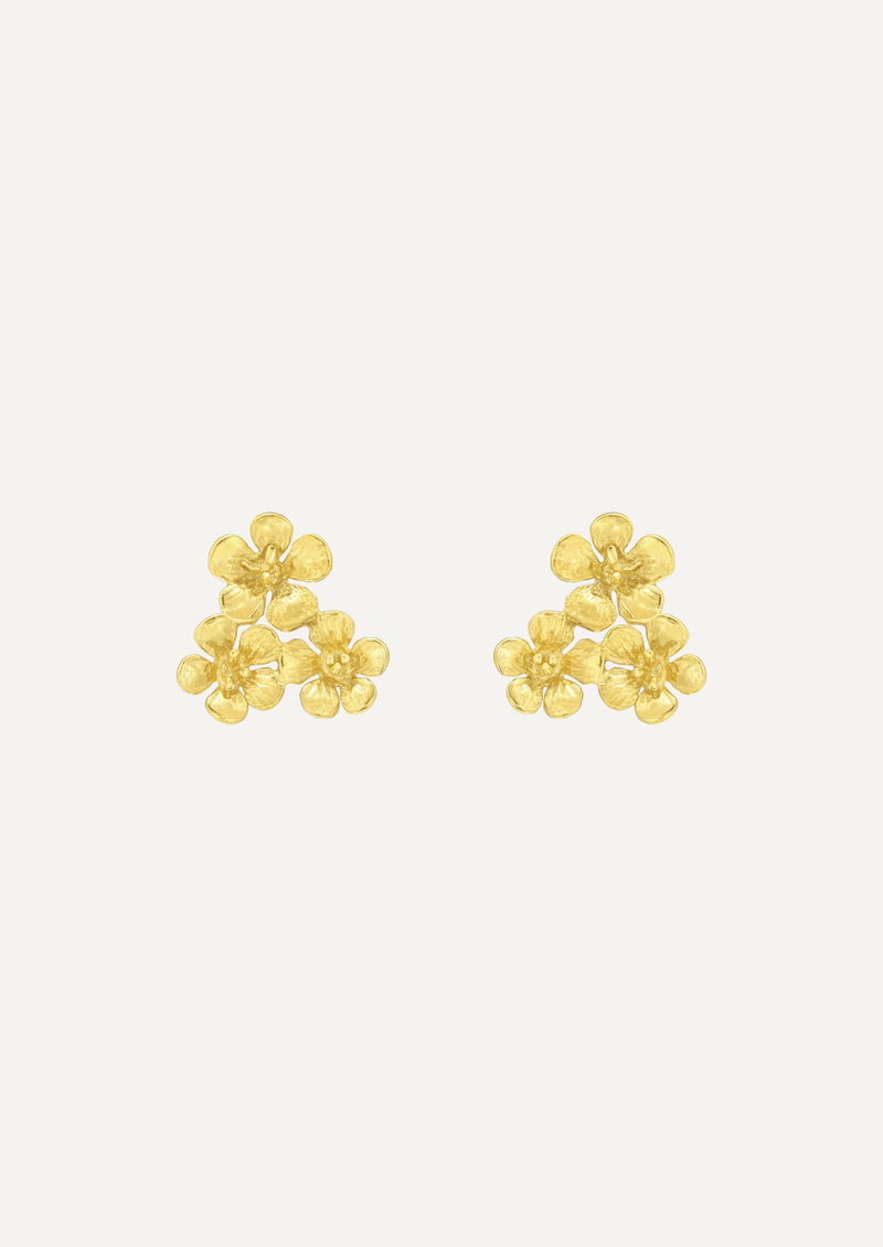The Floret 14ct Gold Vermeil Stud Earrings