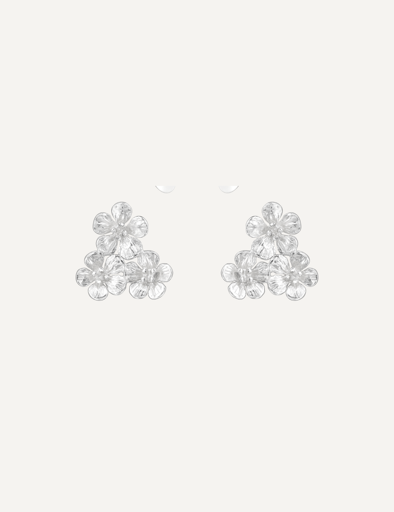 The Floret Sterling Silver Stud Earrings - Molten Store