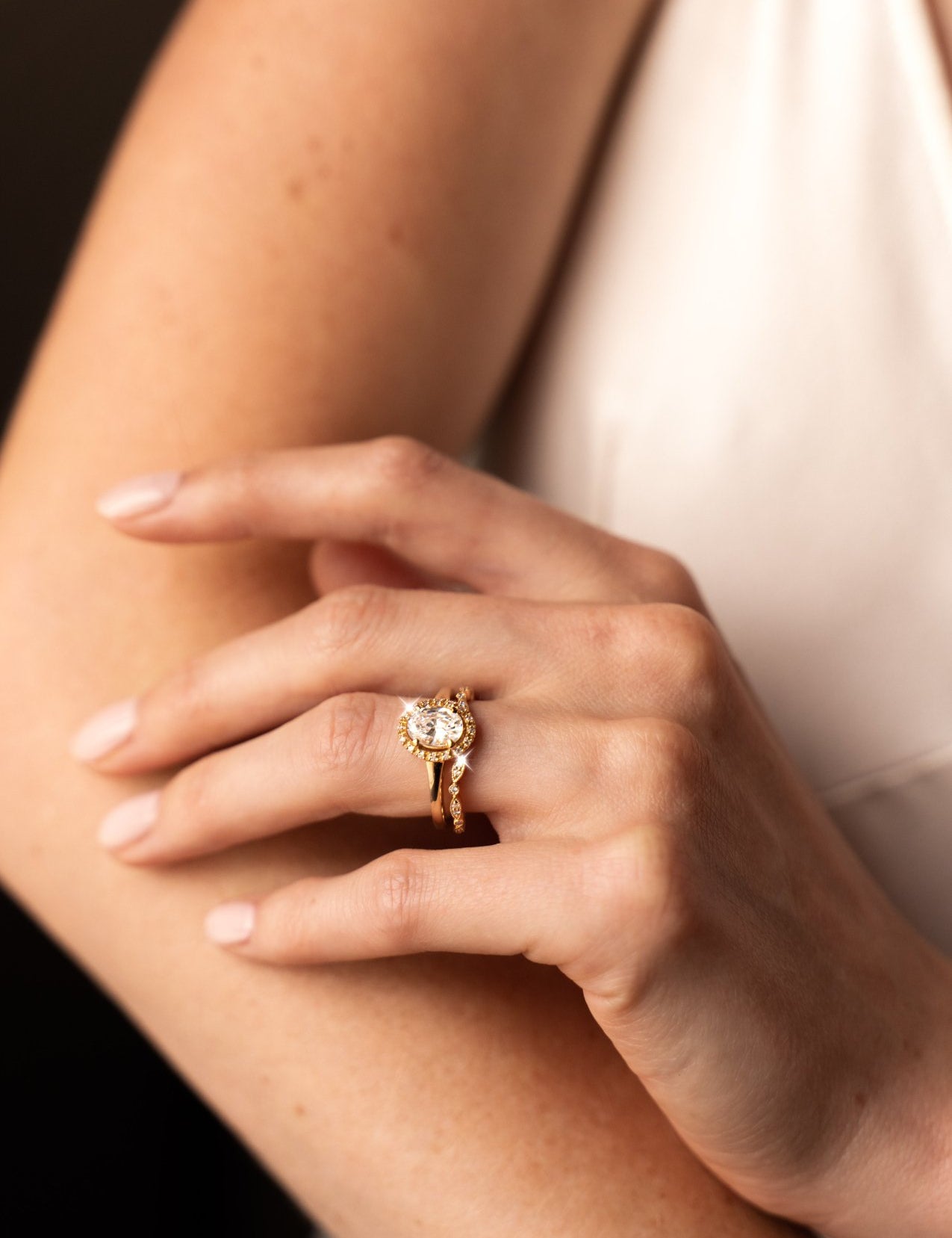 The Garland Rose Gold Diamond Band - Molten Store