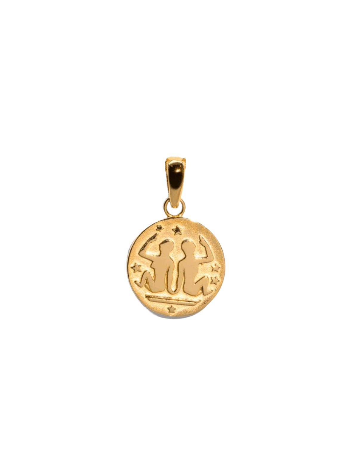 The Gemini Zodiac Gold Vermeil Pendant - Molten Store