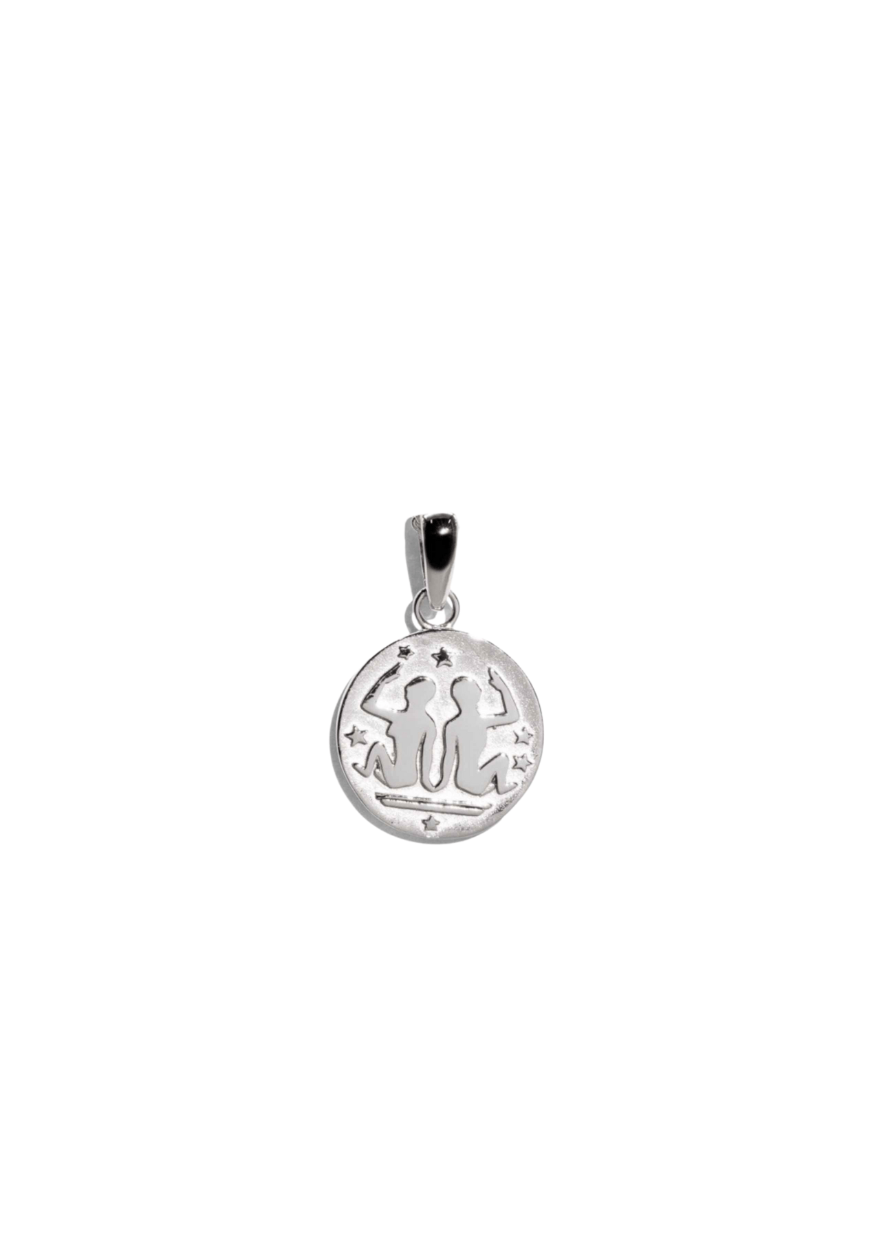 The Gemini Zodiac Silver Pendant - Molten Store