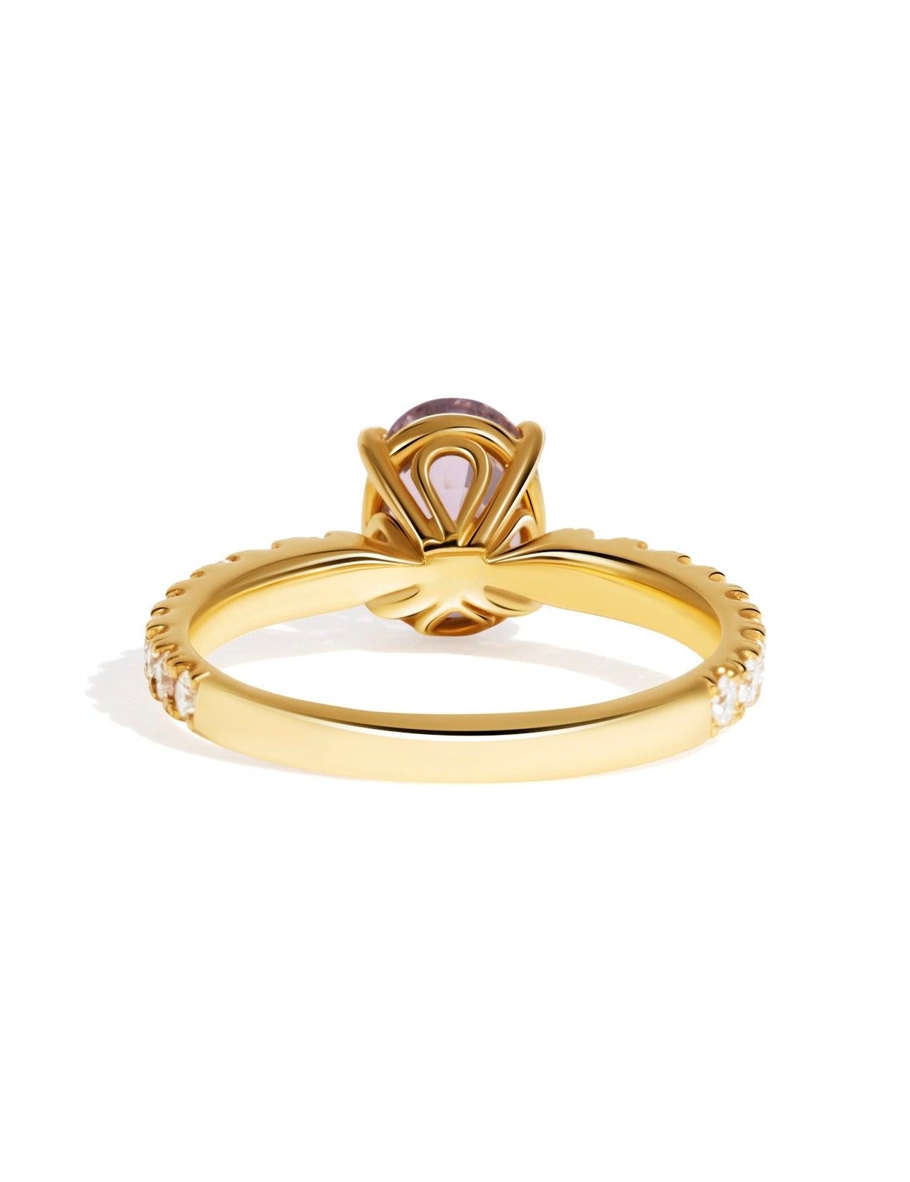 The Genevieve Ring with 1.33ct Oval Spinel - Molten Store