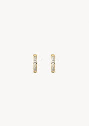 The Gleam 9ct Gold Diamond Huggie Earrings - Molten Store