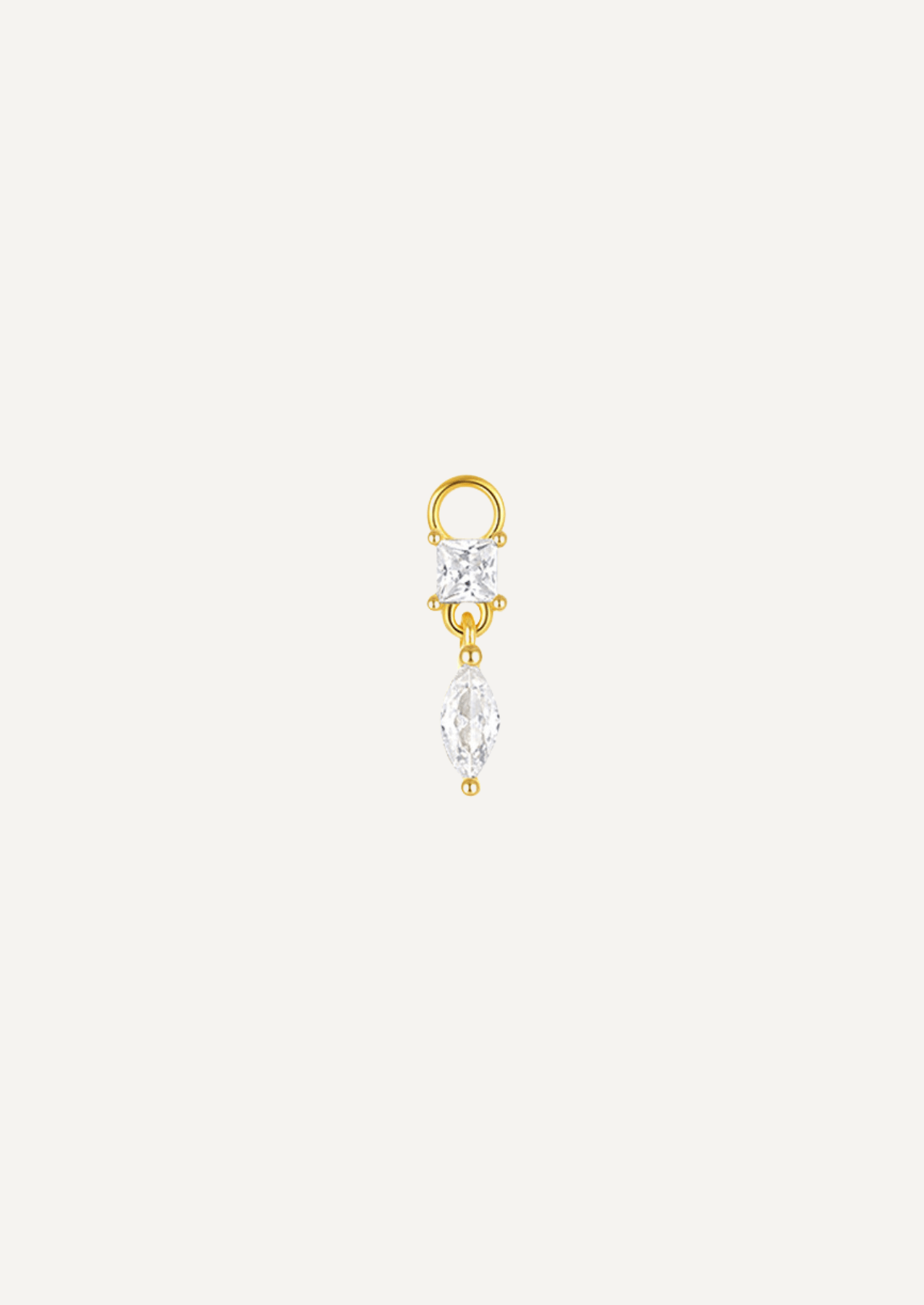 The Glint Gold Vermeil Earring Charm - Molten Store