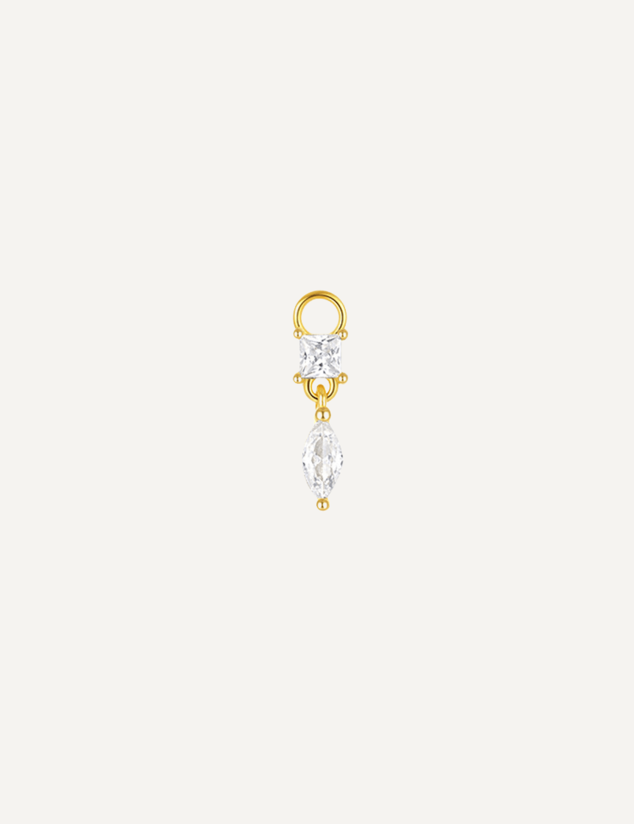The Glint Gold Vermeil Earring Charm - Molten Store
