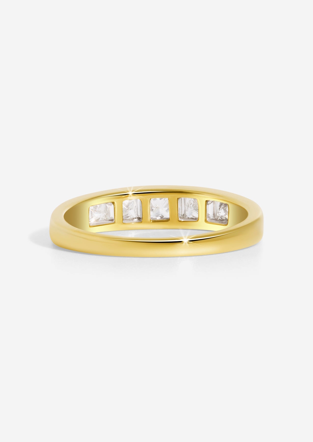The Golda Vintage Band with Princess & Baguette Cut Diamonds (.57ct TDW) - Molten Store