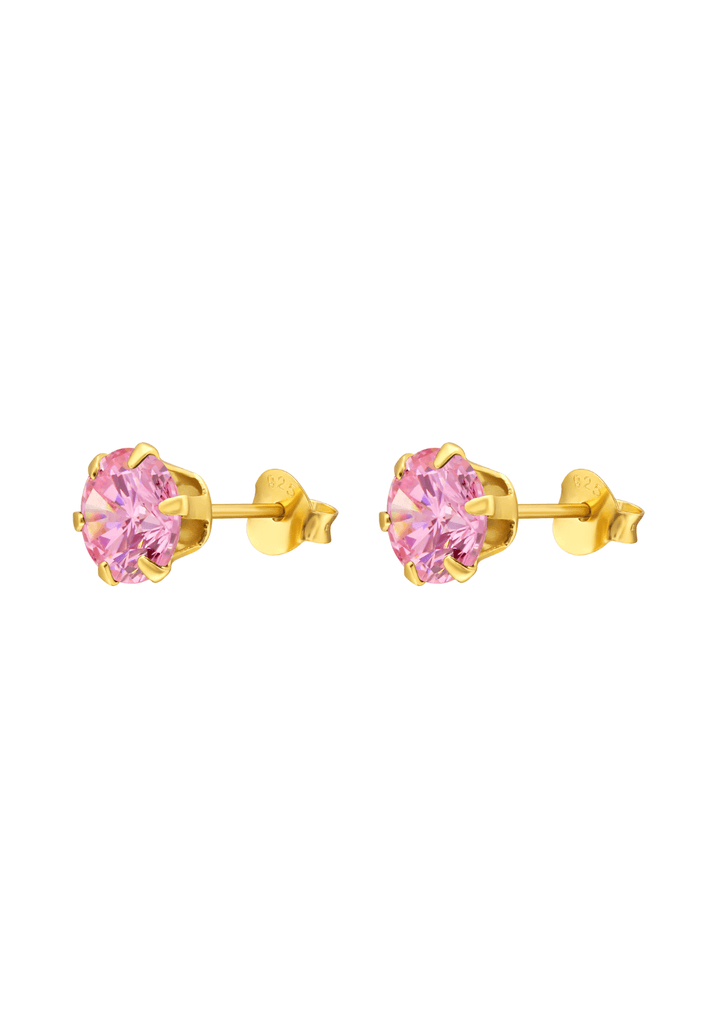 The Grande Vivid Blossom 14ct Gold Vermeil Stud Earrings - Molten Store