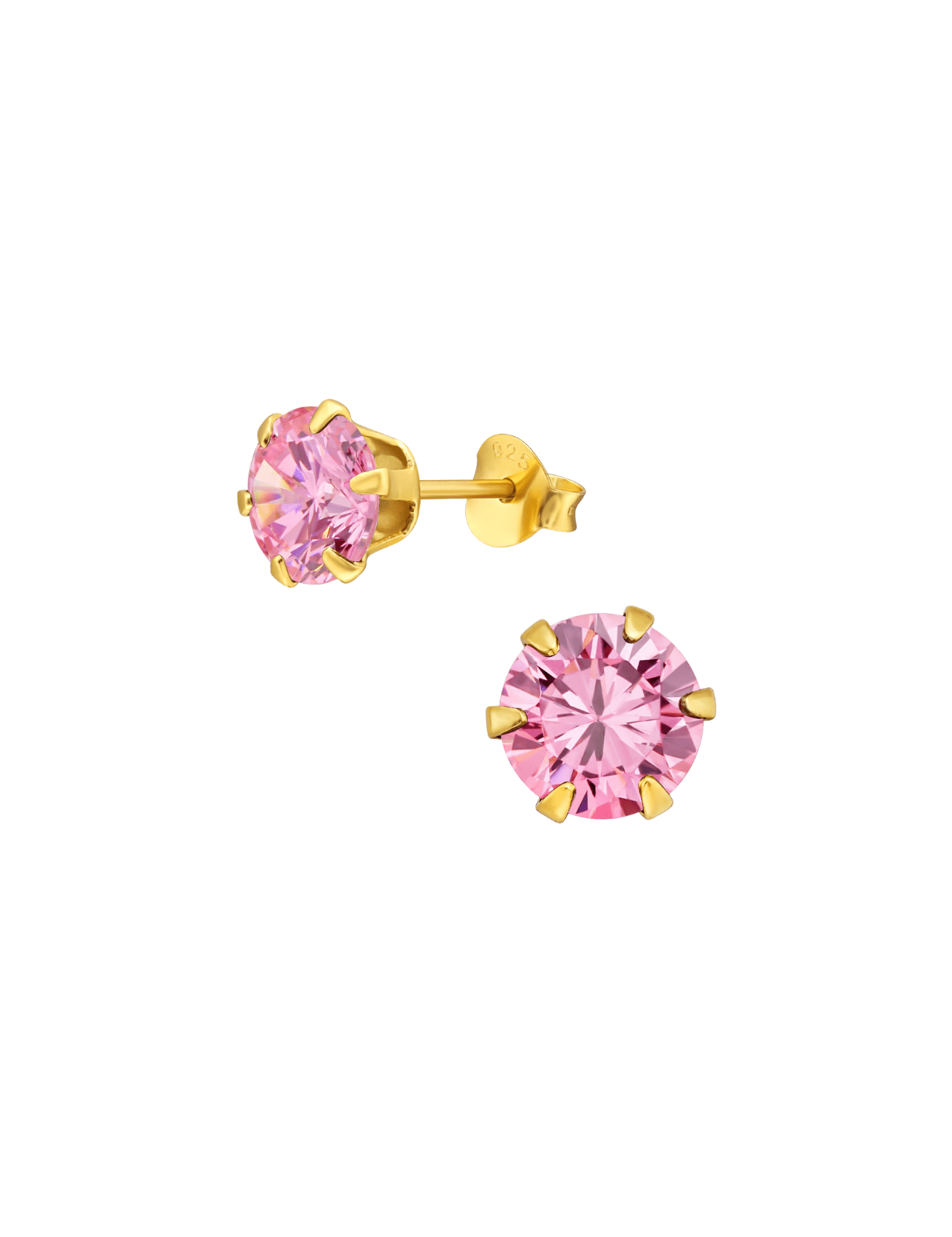 The Grande Vivid Blossom 14ct Gold Vermeil Stud Earrings - Molten Store