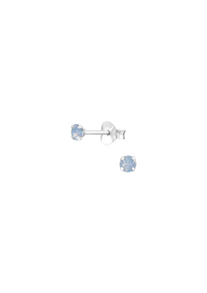 The Gumdrop Bubble Gum Crystal Sterling Silver Stud Earrings - Molten Store