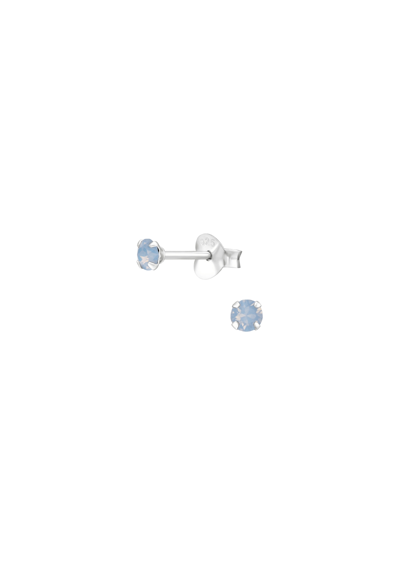 The Gumdrop Bubble Gum Crystal Sterling Silver Stud Earrings - Molten Store