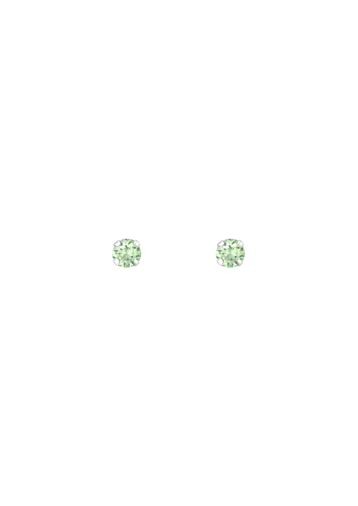 The Gumdrop Mint Sterling Silver Crystal Stud Earrings - Molten Store
