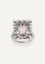 The Hazel Ring with 4.01ct Cushion Plum Spinel - Molten Store