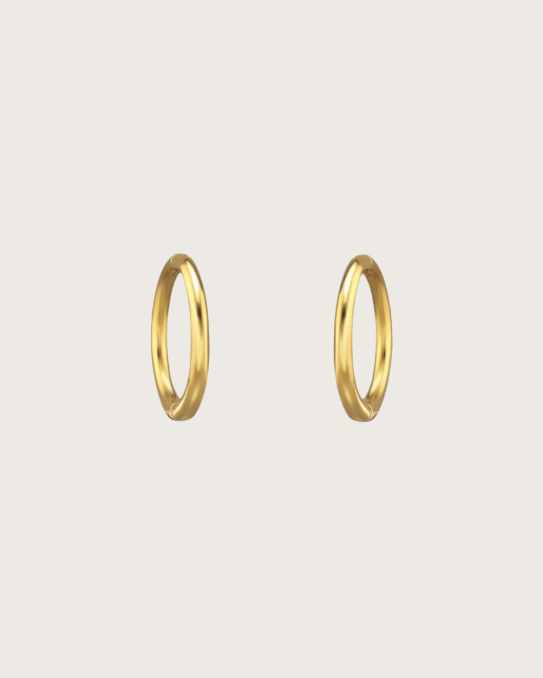 The Horizon 14ct Gold Vermeil Huggies - Molten Store