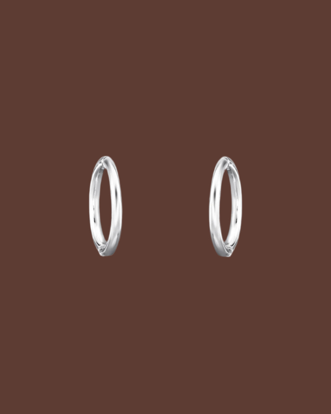 The Horizon Sterling Silver Huggies - Molten Store