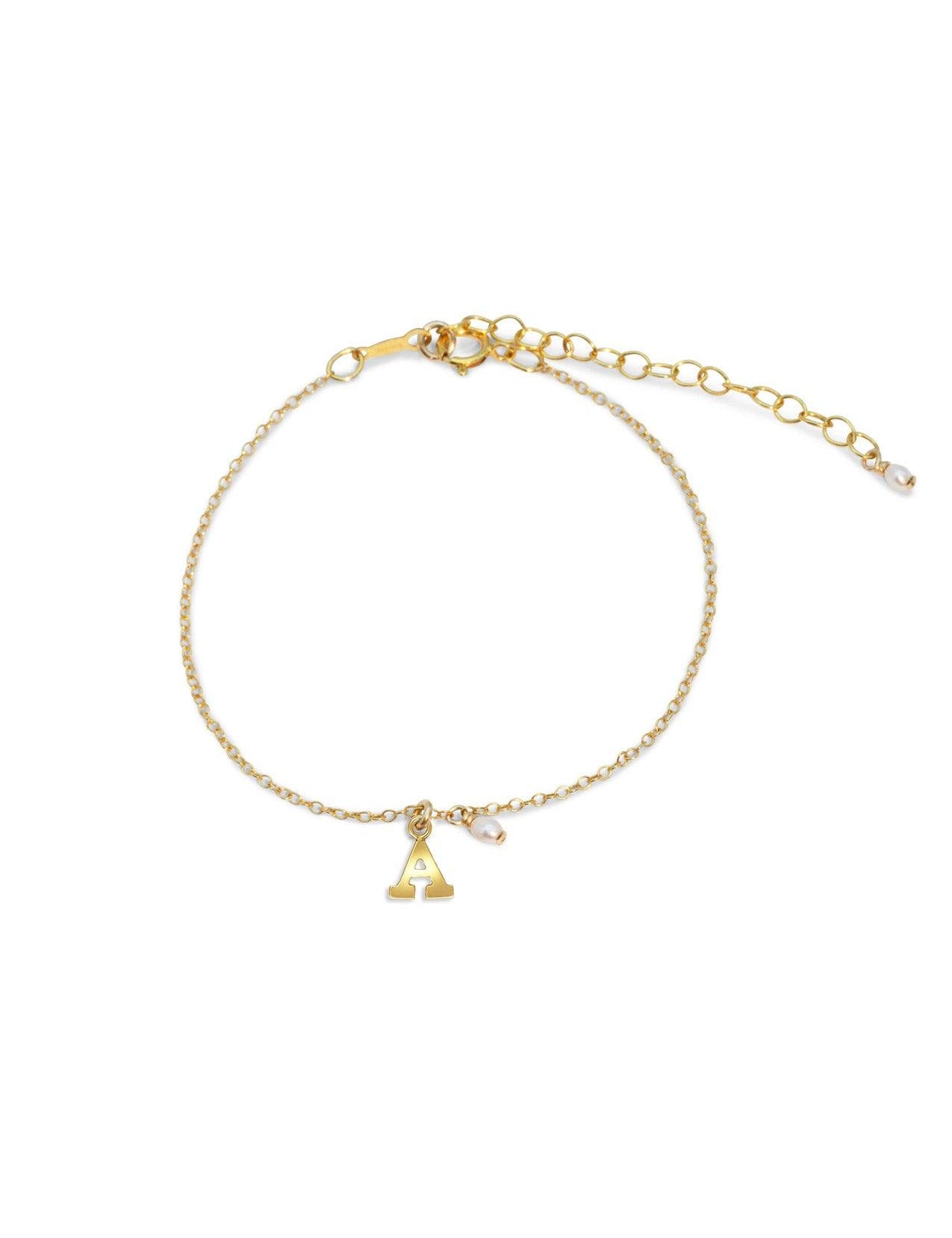 The Initial 14ct Gold Filled Charm Bracelet - Molten Store