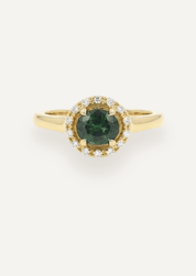 The Iris Ring with 0.98ct Oval Cut Parti Sapphire (1.12ct TCW) - Molten Store