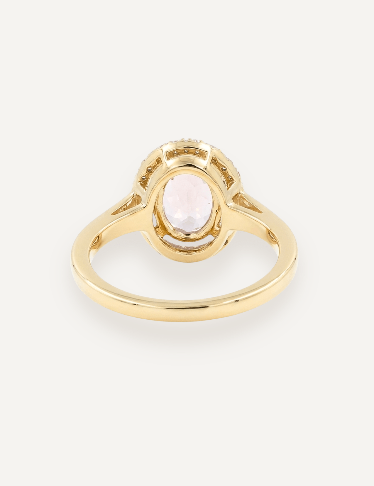 The Iris Ring with 2.30ct Oval Morganite (2.45ct TCW) - Molten Store