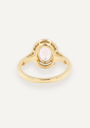 The Iris Ring with 2.30ct Oval Morganite (2.45ct TCW) - Molten Store